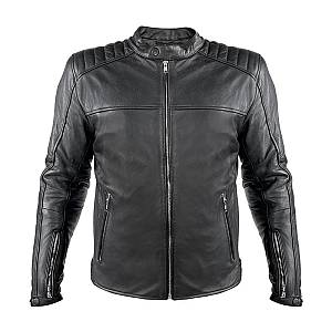 Nordcode Μπουφάν Μηχανής Rebel Oversize Δερμάτινο Ανδρικό Μαύρο