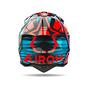 Κράνος Airoh Wraaap Cyber πορτοκαλί gloss