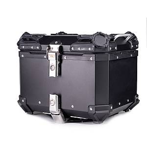 Βαλίτσα κεντρική BLACK ONE H45 ΑΛΟΥΜΙΝΙΟΥ 45lt μαύρη με πιάστρα και εσωτερική επένδυση