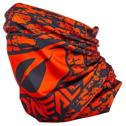 Φουλάρι Oneal Neckwarmer Wall μαύρο/κόκκινο