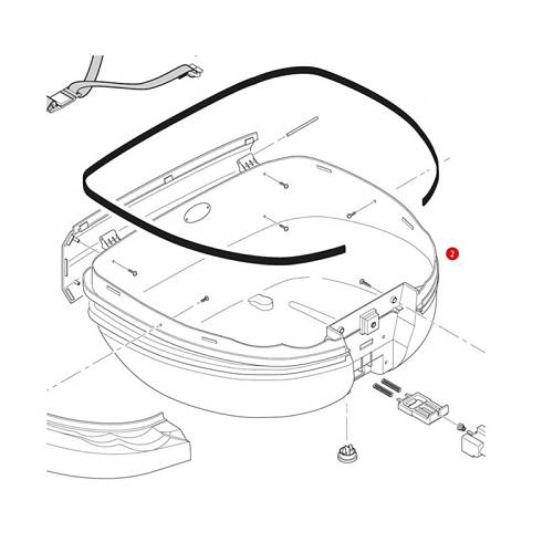 κάτω καπάκι ZTRK52FNM _TRK52N Givi