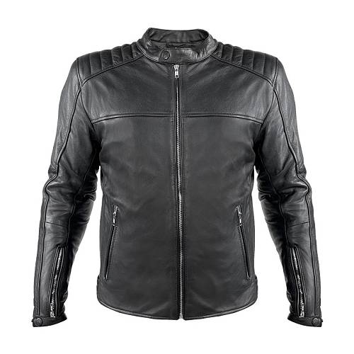 Nordcode Μπουφάν Μηχανής Rebel Oversize Δερμάτινο Ανδρικό Μαύρο