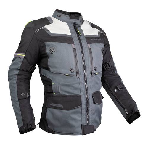Nordcode Μπουφάν Μηχανής Adventure Evo 24 Γυναικείο 4 εποχών Μαύρο/Γκρι