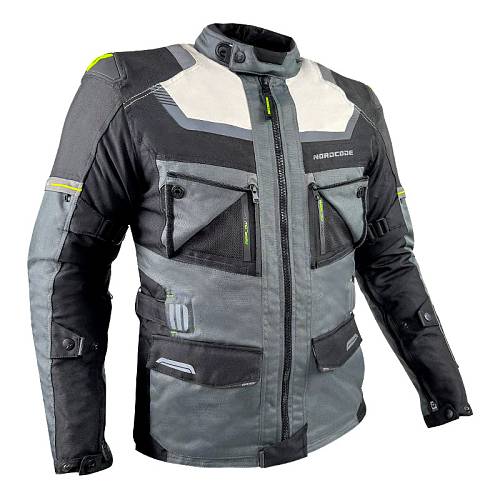 Nordcode Μπουφάν Μηχανής Adventure Evo 24 EN 17092 Ανδρικό 4 εποχών Σκουρο Γκρι-Μαύρο