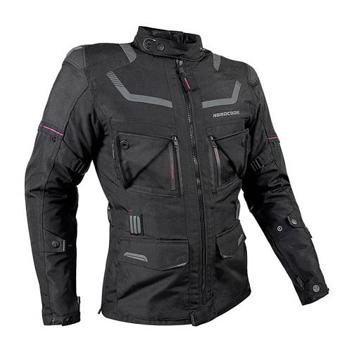 Nordcode Μπουφάν Μηχανής Adventure Evo 24 Γυναικείο 4 εποχών Μαύρο