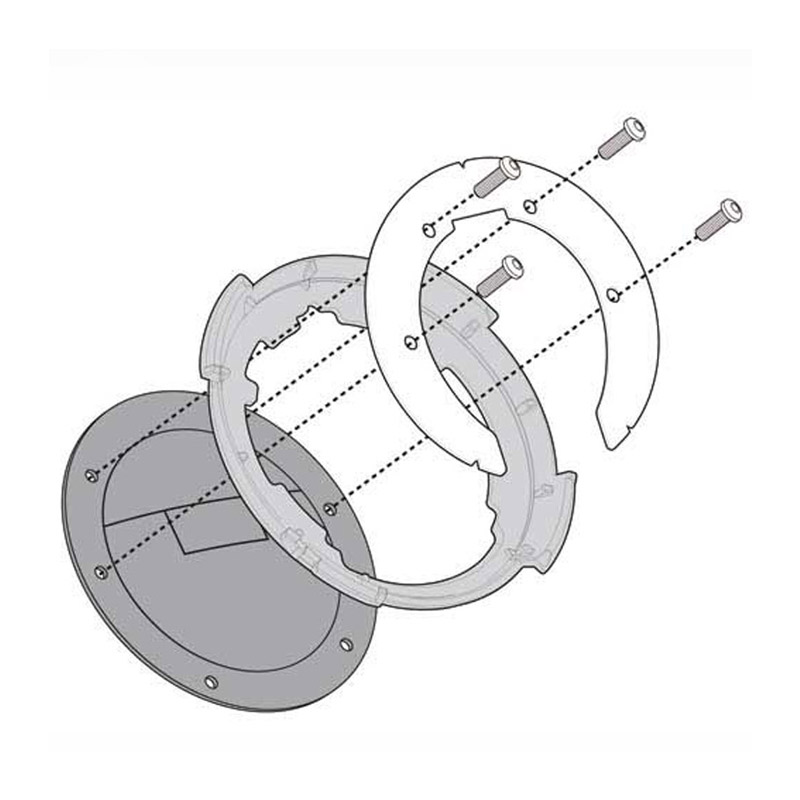 Σύστημα κλειδώματος σάκου στο ρεζερβουάρ BF84 R1300GS (2024)  GIVI