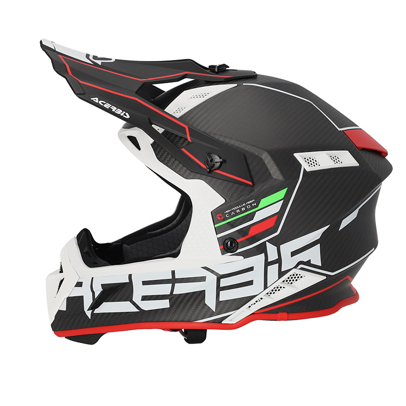 Κράνος Acerbis Steel Carbon 25047.323 μαύρο/κόκκινο
