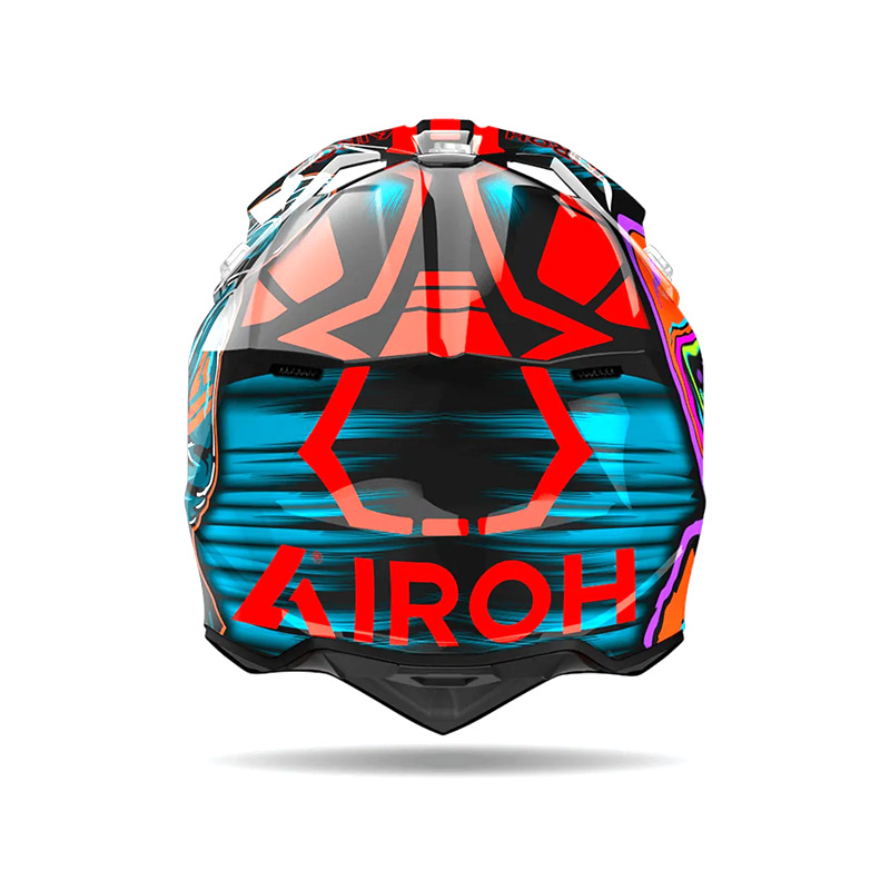 Κράνος Airoh Wraaap Cyber πορτοκαλί gloss