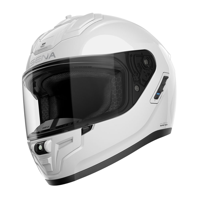 Κράνος Sena Phantom Smart mesh 3.0 & Wave + 2nd gen Harman Kardon άσπρο gloss