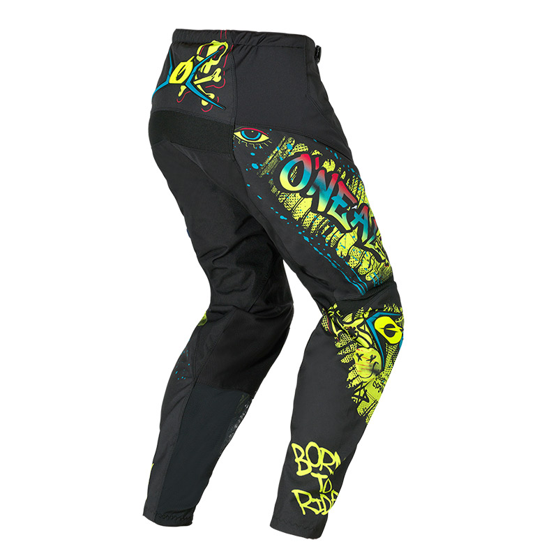 MX παντελόνι Oneal Element Junior Rancid V.26 μαύρο/neon κίτρινο
