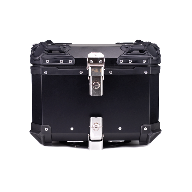 Βαλίτσα κεντρική BLACK ONE H45 ΑΛΟΥΜΙΝΙΟΥ 45lt μαύρη με πιάστρα και εσωτερική επένδυση