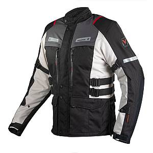 Nordcode Μπουφάν Μηχανής Rhyno EN 17092 Ανδρικό Χειμερινό Μαύρο-Γκρι