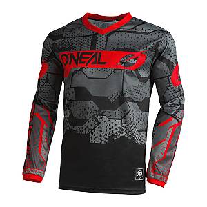 MX Μπλούζα Oneal Element Camo V.22 μαύρο/κόκκινο