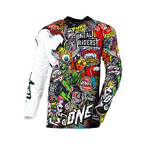 MX Μπλούζα Oneal Mayhem Crank μαύρο/multicolor