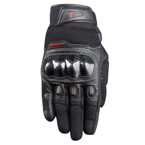 Γάντια Nordcode Air Tech-r EN 13594 μαύρο-κόκκινο+δερμα