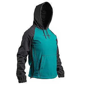 Nordcode Lynx Softshell Lady Hoodie Aqua-μαύρο KEVLAR REINFORCED