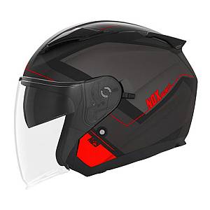 Κράνος Nox N129 Triom ECE 22.06 matt μαύροκόκκινο