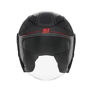 Κράνος Nox N129 Triom ECE 22.06 matt μαύροκόκκινο