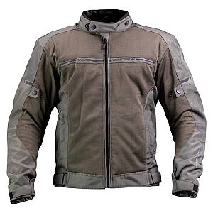 Nordcode Μπουφάν Μηχανής Aero-r II Ανδρικό Καλοκαιρινό Olive Grey Oversize +Windproof