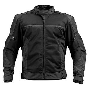 Nordcode Μπουφάν Μηχανής Aero-R II Ανδρικό Καλοκαιρινό Μαύρο +Windproof Oversize