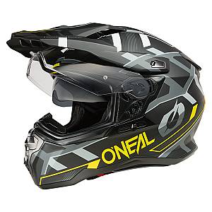 Κράνος ONeal DSRS Square V.25 (ECE 22.06) μαύρο/fluo κιτρινο/γκρι