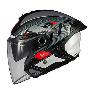 Κράνος MT Cosmo SV S ECE22.06 Silence μαύρο/γκρι gloss B2