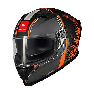 Κράνος MT Braker SV ECE 22.06 Charm B4 μαύρο/πορτοκαλί ματ