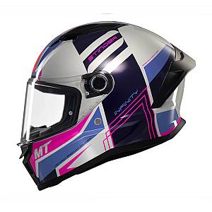 Κράνος MT Stinger 2 ECE 22.06 Tron C8 γκρι/ροζ gloss