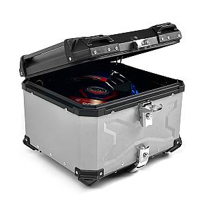 Βαλίτσα X-TYPE ALU BAGS 56 λίτρα ασημί με πιάστρα, εσωτερική επενδυση & μαλακή πλάτη