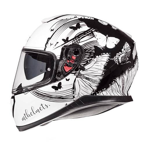 Κράνος MT Thunder 3 SV Vlinder gloss pearl άσπρο-μαύρο