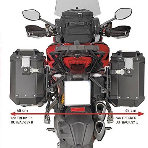Βάσεις πλαϊνών βαλιτσών PLR7411CAM_Mult. 1260'18 Ducati GIVI