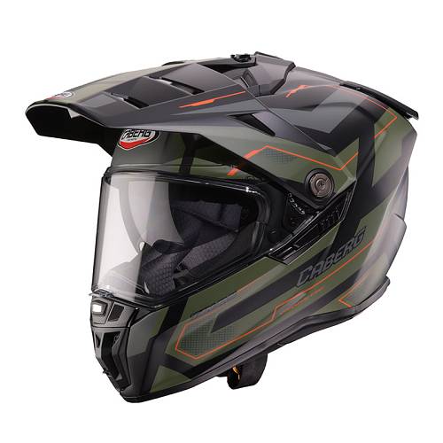Κράνος Caberg Tanami Ranger μαύρο/military πράσινο/πορτοκαλί
