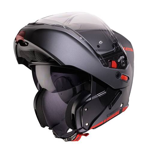 Κράνος Caberg Horus-X Ray μαύρο ματ/γκρι/κόκκινο fluo