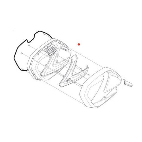 Πάνω καπάκι Αριστερό  ZV37CNNTMSX_V37  Givi Πάνω καπάκι Αριστερό  ZV37CNNTMSX_V37  Givi