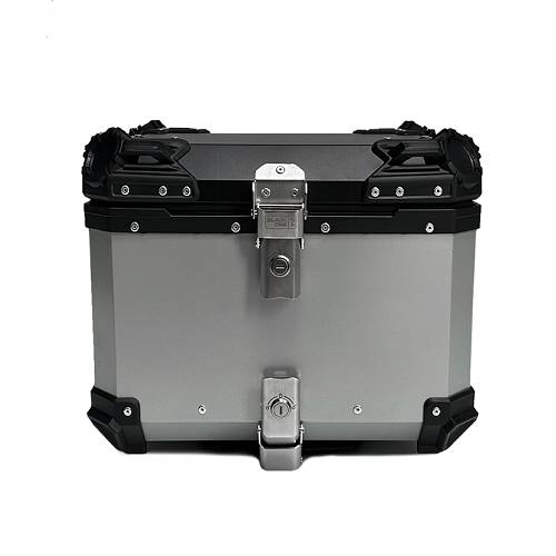 Βαλίτσα κεντρική BLACK ONE H45 ΑΛΟΥΜΙΝΙΟΥ 45lt ασημί με πιάστρα και εσωτερική επένδυση