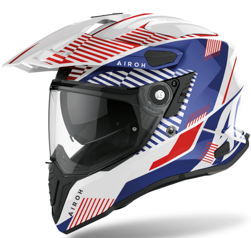 ΚΡΑΝΟΣ AIROH COMMANDER BOOST ΑΣΠΡΟ / ΜΠΛΕ GLOSS