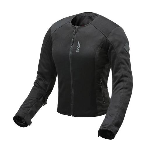 Tur Μπουφάν Μηχανής Airflow shield Lady EN 170924 Καλοκαιρινό μαύρο