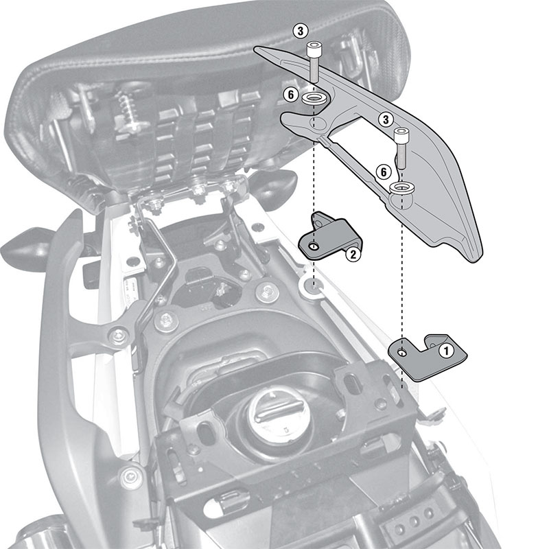 1111KIT για  PL/PLX/TE βάσεις για  NC700 X12-NC750X14  GIVI