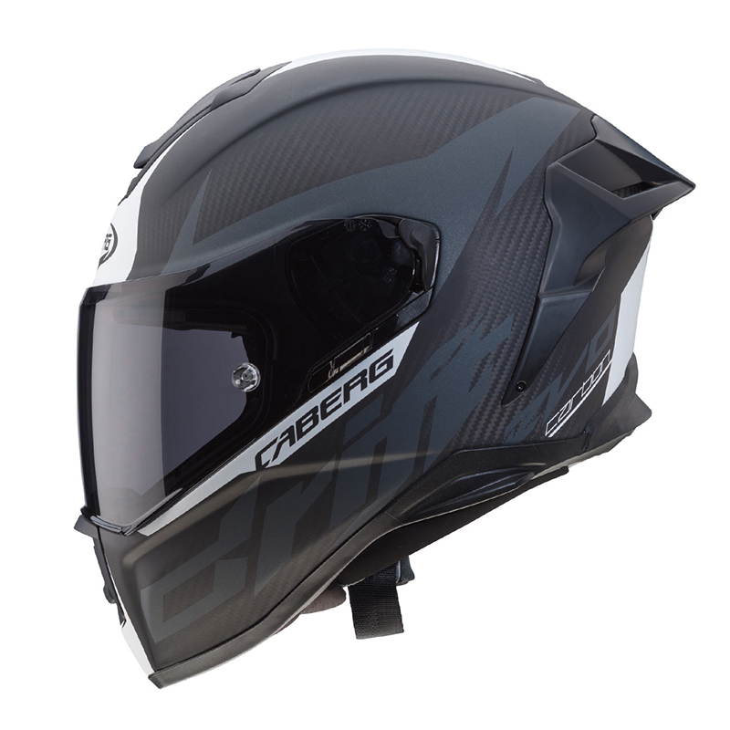 Κράνος Caberg Drift Evo Carbon ανθρακί-άσπρο ματ