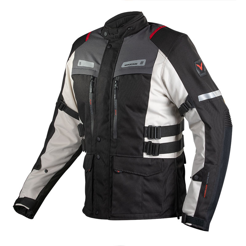 Nordcode Μπουφάν Μηχανής Rhyno EN 17092 Ανδρικό Χειμερινό Μαύρο-Γκρι