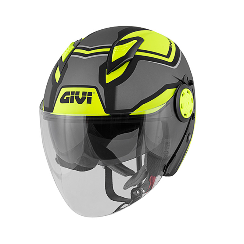 Κράνος Givi H12.3 Stratos Shade τιτάνιο/μαύρο/κίτρινο ματ