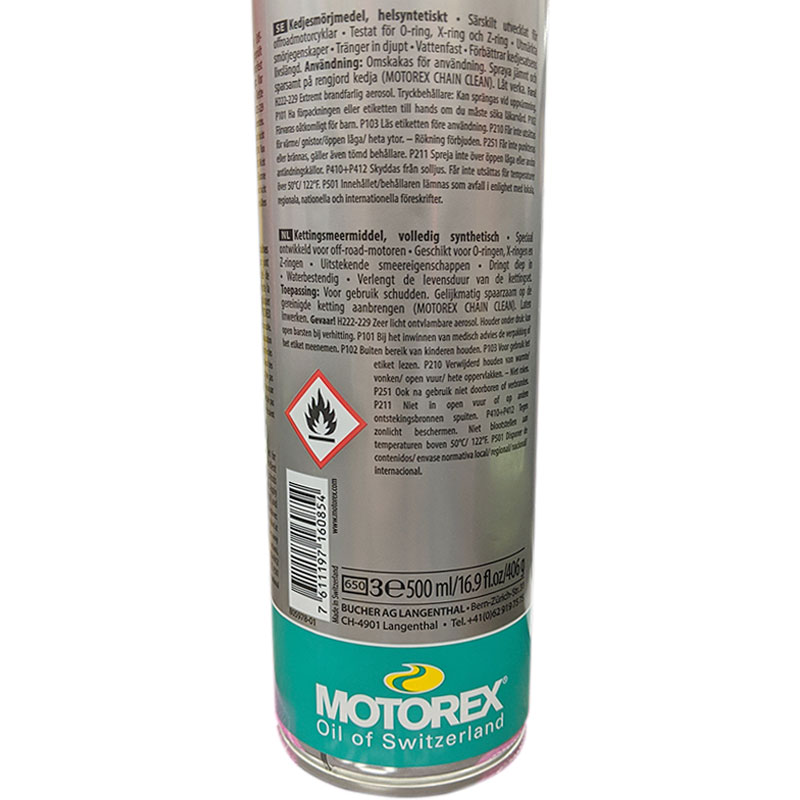 Σπρέυ αλυσίδας κίνησης Motorex 622 Adventure 500ml