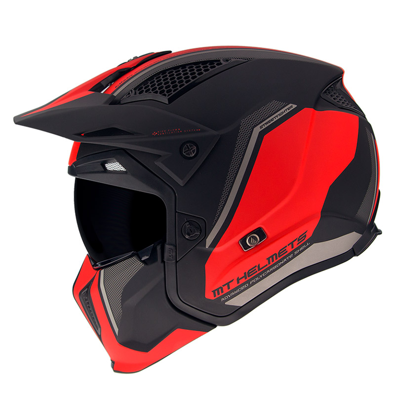 Κράνος MT Streetfighter SV C5 Twin κόκκινο ματ