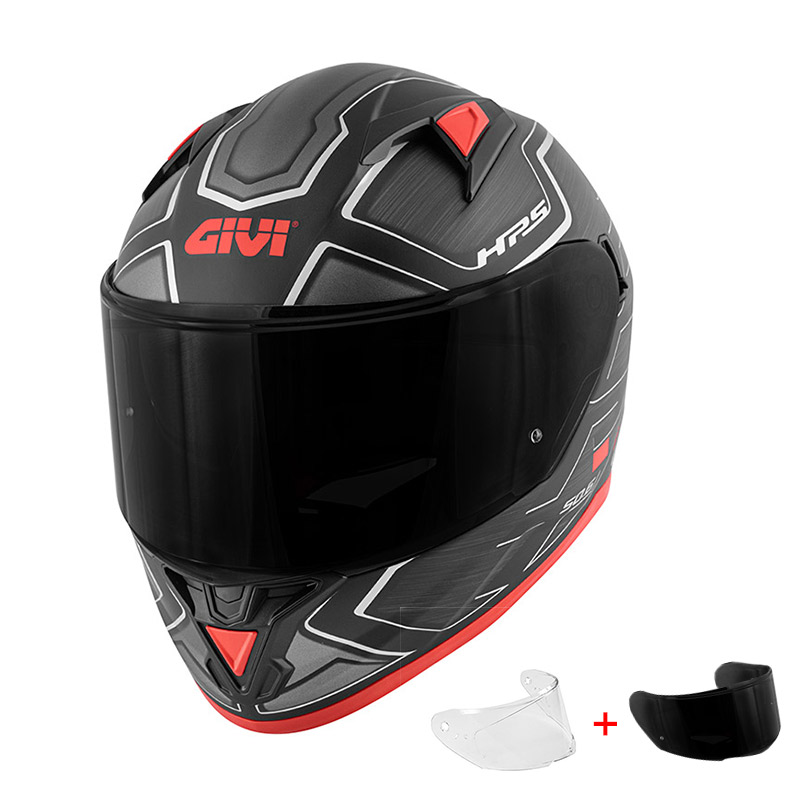 Κράνος Givi H50.6 Sport Deep μαύρο/κόκκινο ματ