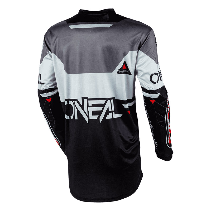 MX Μπλούζα Oneal Element Warhawk μαύρο/γκρι
