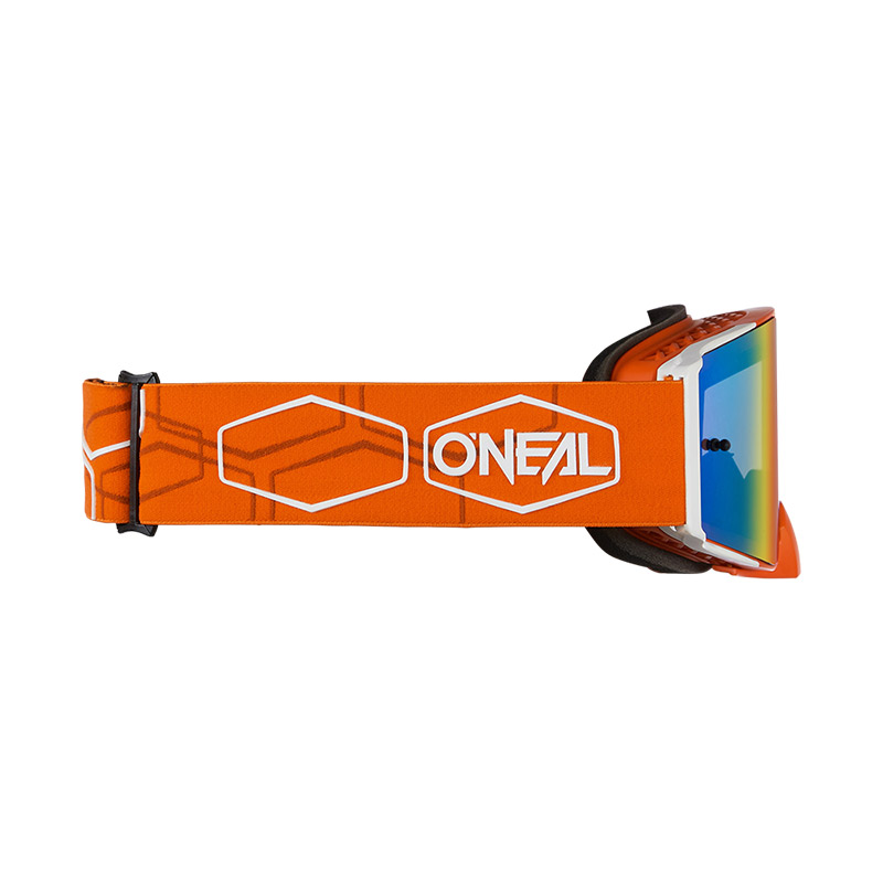 Μάσκα Oneal B-30 Hexx V.22 πορτοκαλί/άσπρο-κόκκινο ιριδίου
