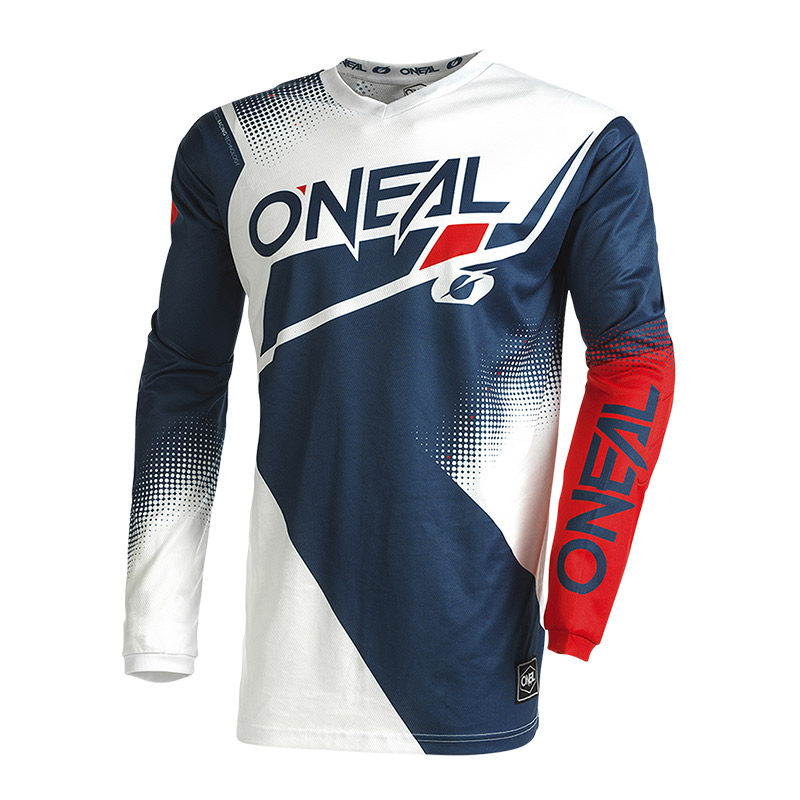 MX Μπλούζα Oneal Element Racewear V.22 μπλε/άσπρο/κόκκινο