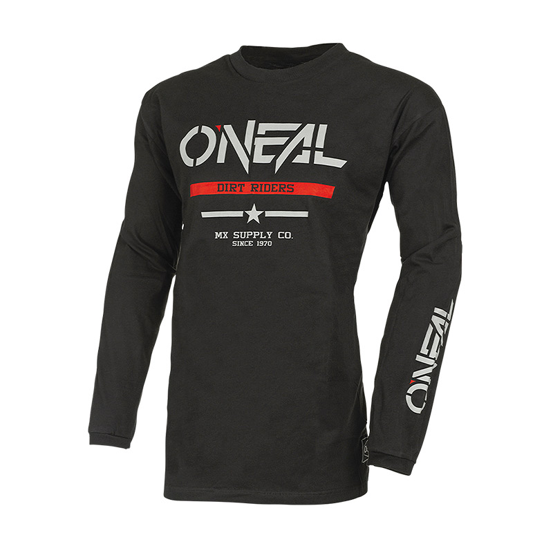 Μπλούζα Oneal Element Cotton Squadron V.22 μαύρο/γκρι