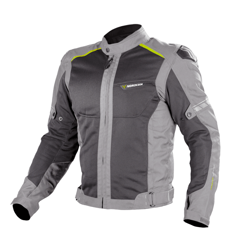 Nordcode Μπουφάν Μηχανής Fight Air Pro WP Ανδρικό  EN 17092 Oversize Καλοκαιρινό Γκρί/Μαύρο