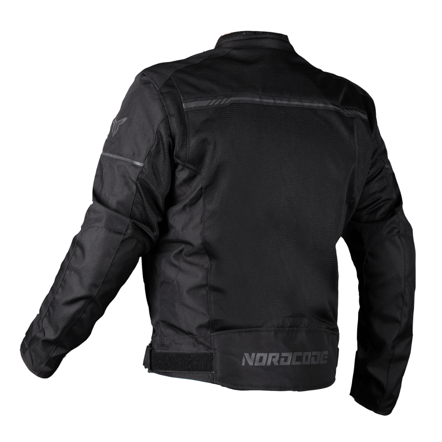 Nordcode Μπουφάν Μηχανής Aero-r Ανδρικό Καλοκαιρινό Μαύρο